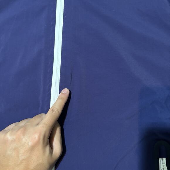 Galway Bay Jacket Mens XL Blue Red Colorblock Full Zip Windbreaker Rain Golf - Picture 3 of 10